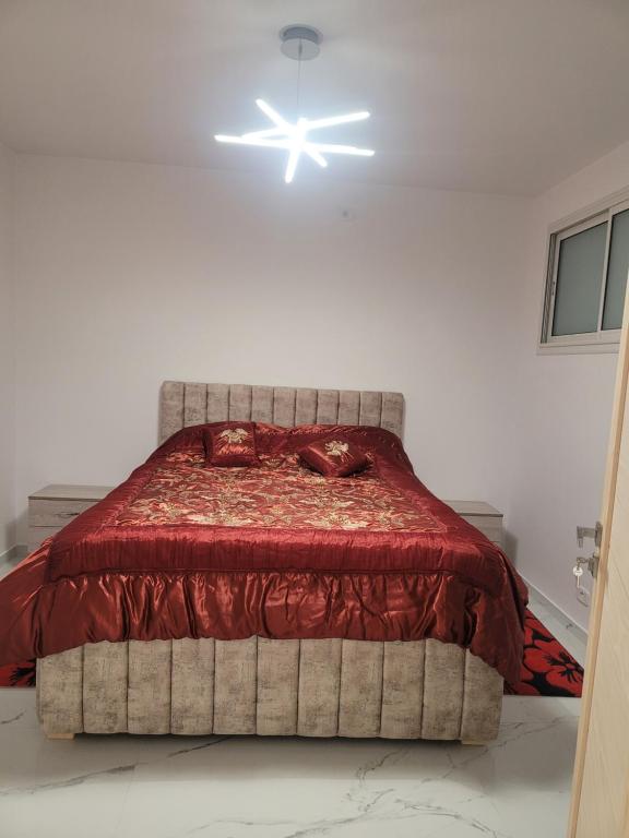 Postel nebo postele na pokoji v ubytování Appartement avec piscine vue sur mer