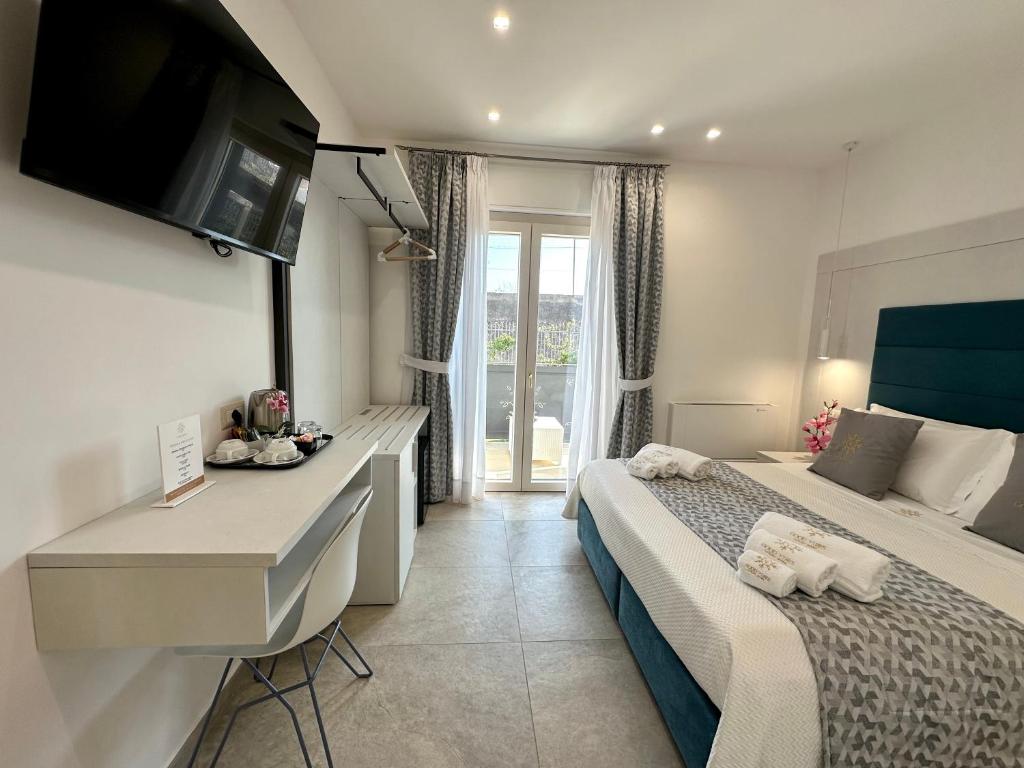 Postel nebo postele na pokoji v ubytování Good Vibes Luxury Rooms