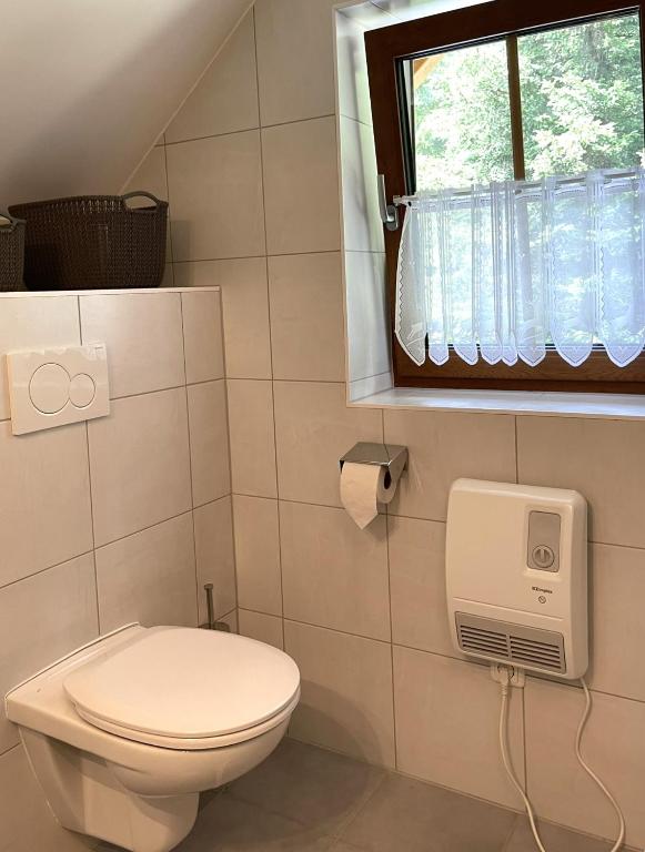 Koupelna v ubytování Almhütte-Flattnitz