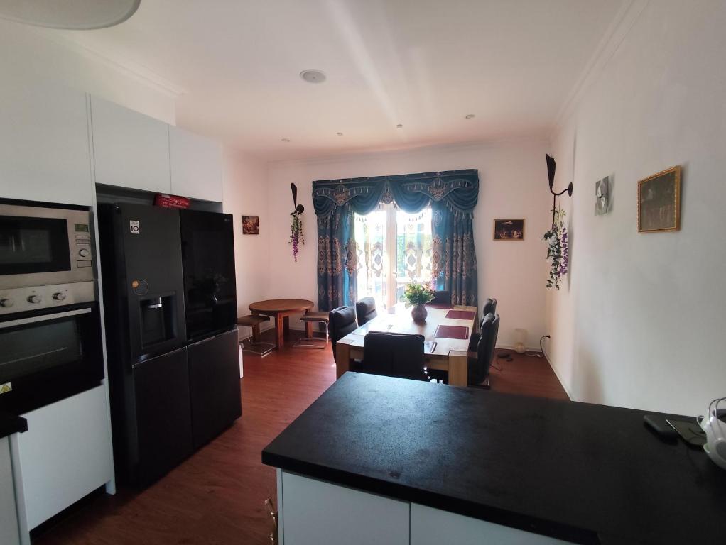 Kuchyň nebo kuchyňský kout v ubytování Ferienhaus SWD