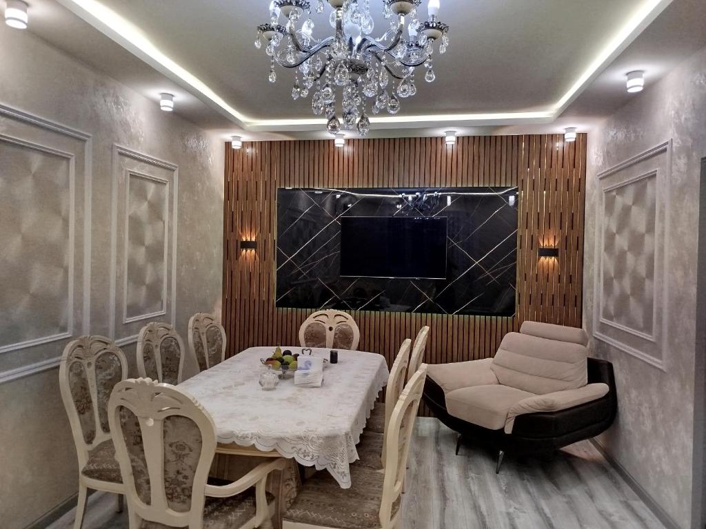 Χώρος καθιστικού στο Luxury Apartment Baku