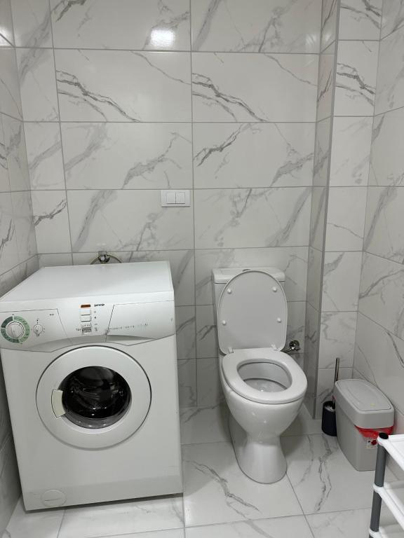 Koupelna v ubytování MM Apartman