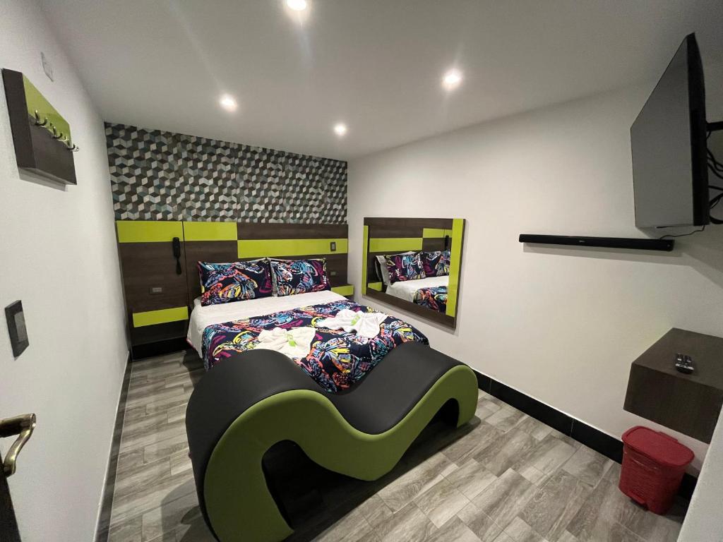Postel nebo postele na pokoji v ubytování Hotel Atlantic