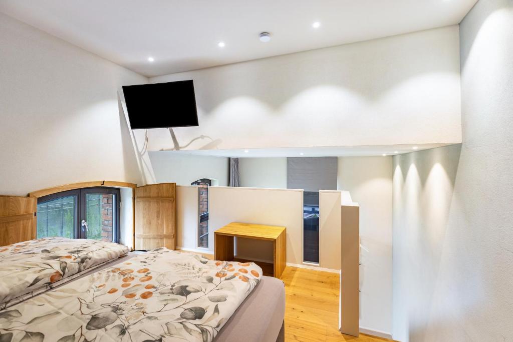Postel nebo postele na pokoji v ubytování Die Ferienwohnung