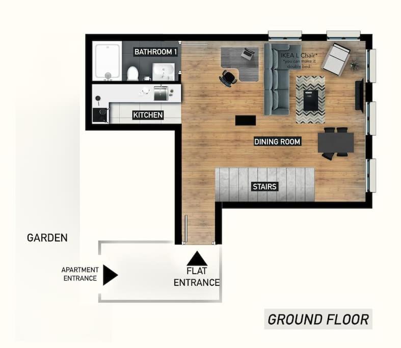 Půdorys ubytování Stylish Triplex Apartment in The Heart of Izmir