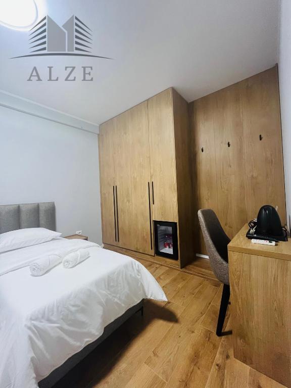 Voodi või voodid majutusasutuse Alze Hotel - Tirana toas