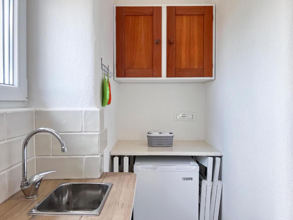 Kuchyň nebo kuchyňský kout v ubytování Minicasa nella fattoria