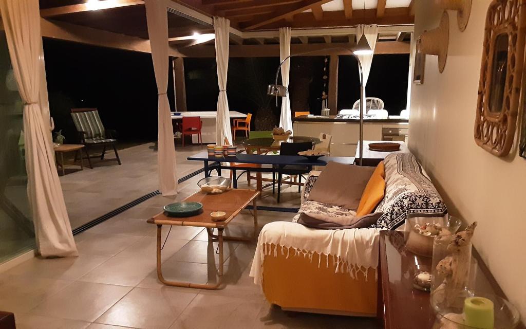 Posezení v ubytování Villa delle palme