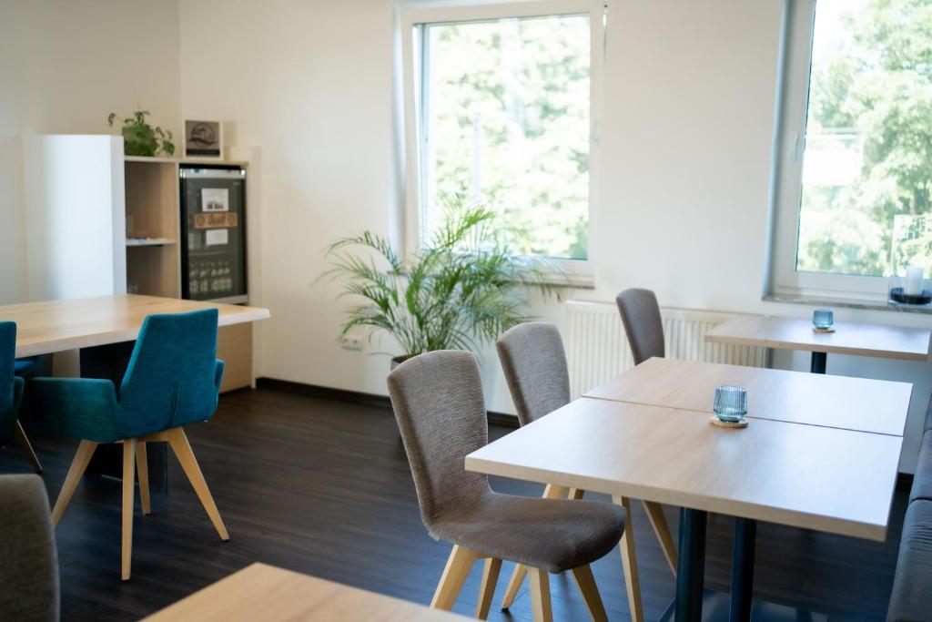 Kuchyň nebo kuchyňský kout v ubytování Lahn Hotel