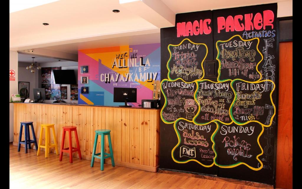 Certifikát, hodnocení, plakát nebo jiný dokument vystavený v ubytování Magic Packer Hostel