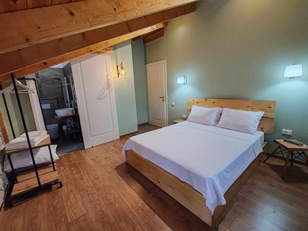Postel nebo postele na pokoji v ubytování Vila Nikol