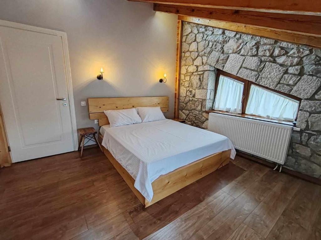 Postel nebo postele na pokoji v ubytování Vila Nikol