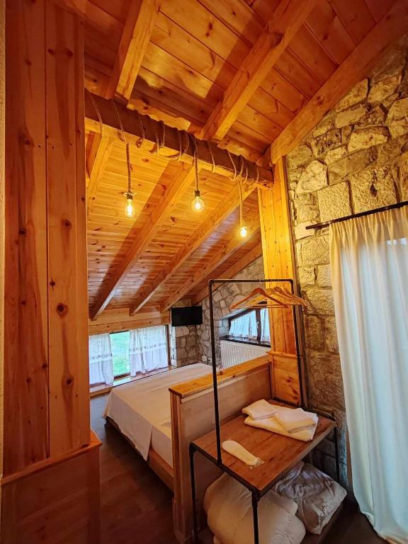 Postel nebo postele na pokoji v ubytování Vila Nikol