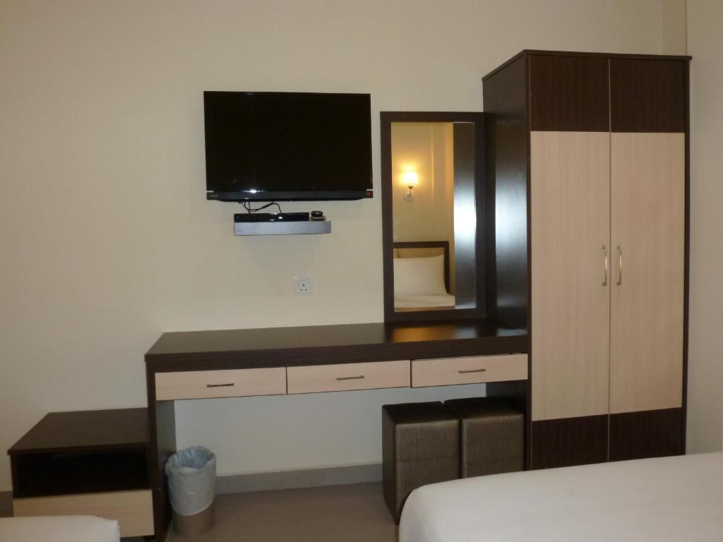 TV a/nebo společenská místnost v ubytování Hotel Hong