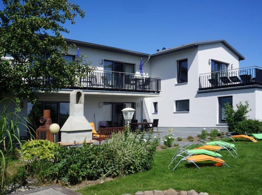 Zahrada ubytování Ferienwohnung Ostseeblick am Breitling Whg 1