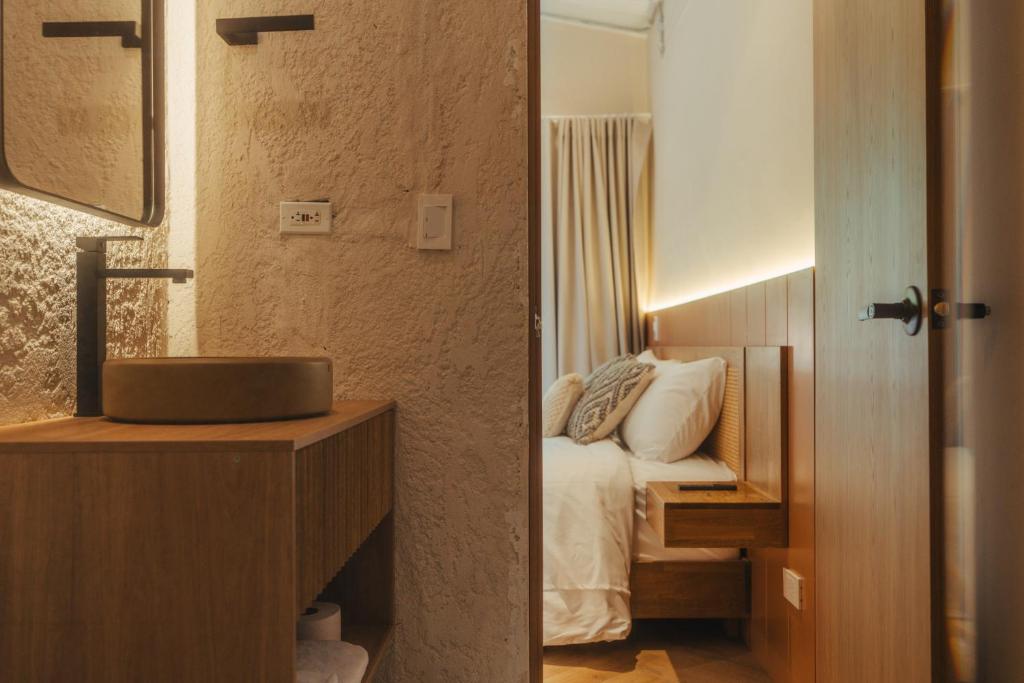 Koupelna v ubytování Hotel Boutique Roomzz Laureles