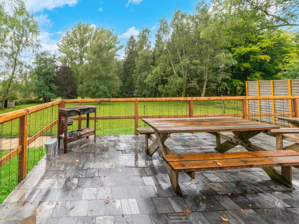 Balkón nebo terasa v ubytování Country House Ardennes with Pool and Sauna
