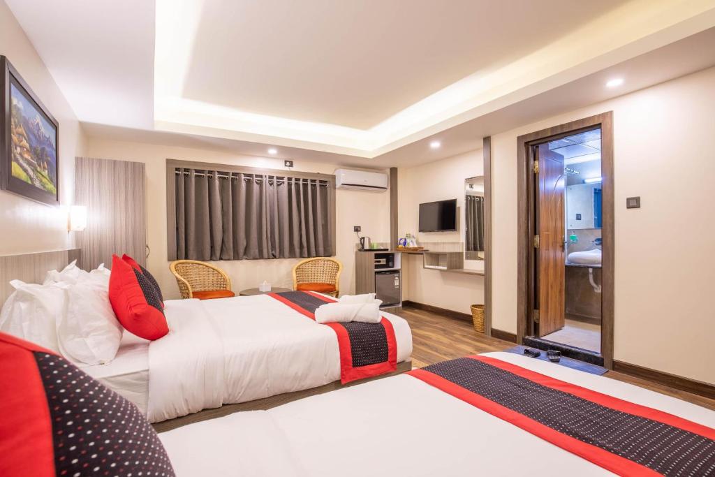 Postel nebo postele na pokoji v ubytování Hotel Wawa