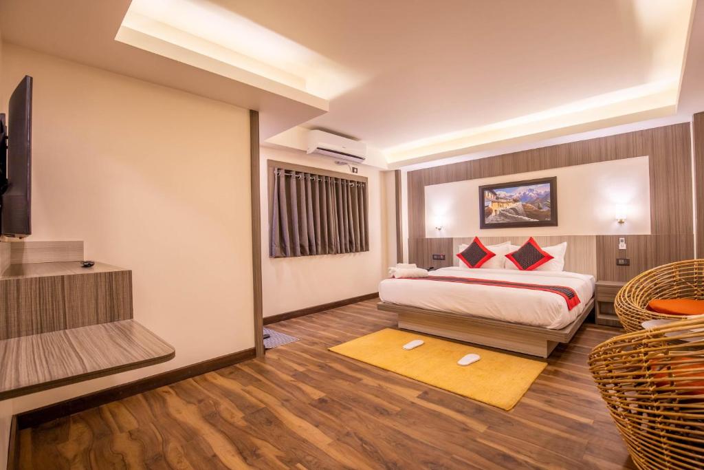 Postel nebo postele na pokoji v ubytování Hotel Wawa