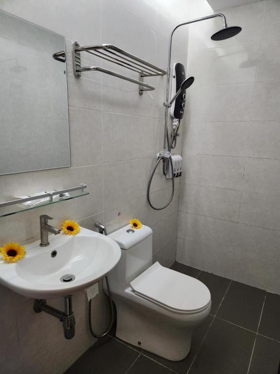 Koupelna v ubytování Rica Hotel Usj
