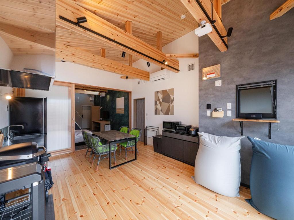 Kuchyň nebo kuchyňský kout v ubytování Hotel Soboku