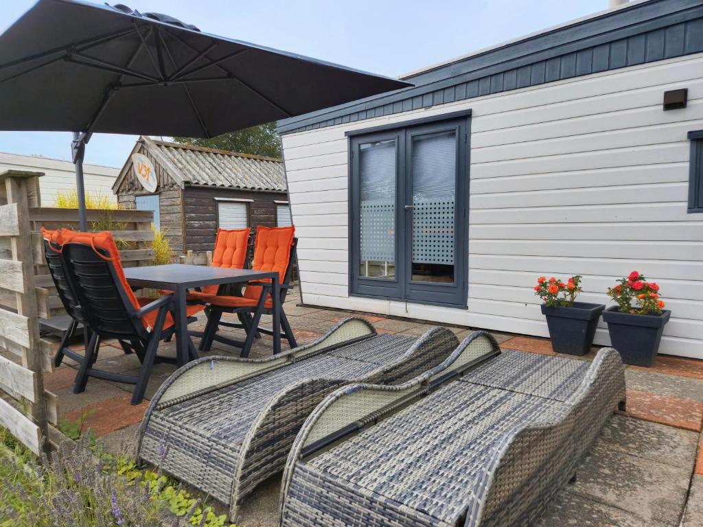 Patio nebo venkovní prostory v ubytování Chalet V31