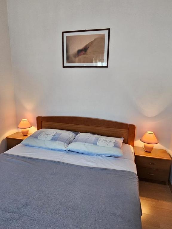 Postel nebo postele na pokoji v ubytování Lorena Apartments in Pula