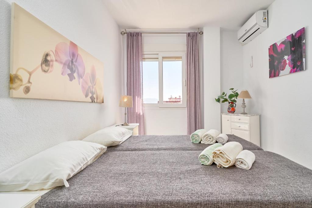 Posteľ alebo postele v izbe v ubytovaní Apartment with stunning views