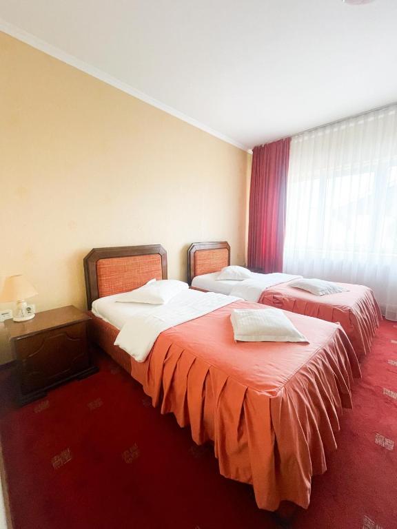 Postel nebo postele na pokoji v ubytování Hotel Premier