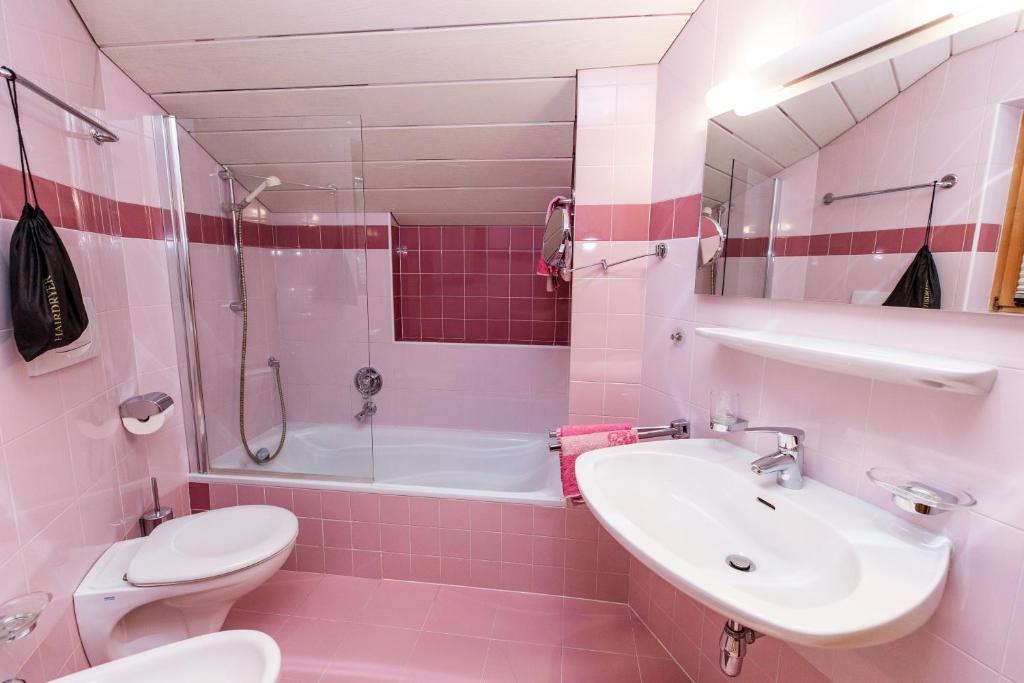Koupelna v ubytování Apartment Obkircher