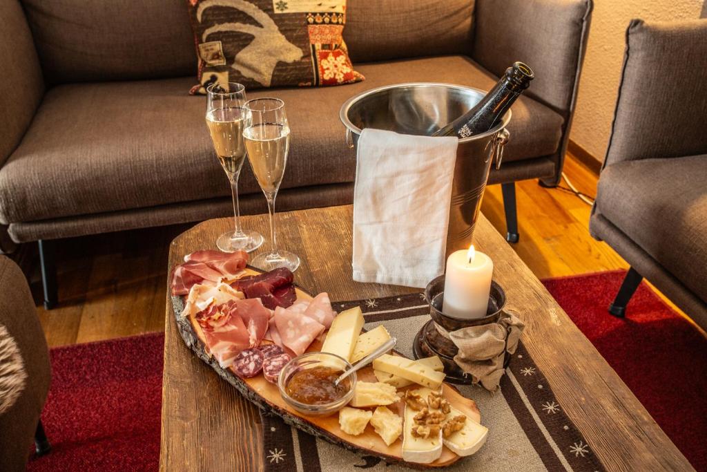 Nápoje v ubytovaní Hotel Meublé Furggen