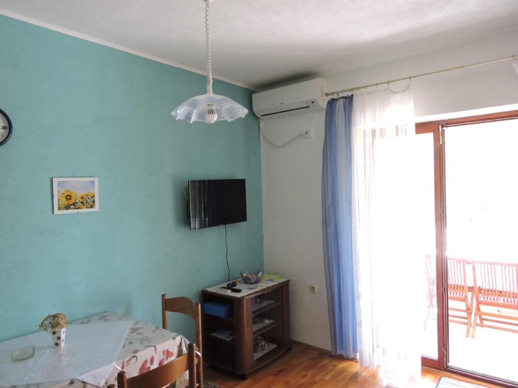TV a/nebo společenská místnost v ubytování Apartments Ivanov