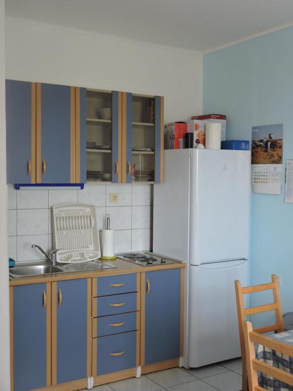 Kuchyň nebo kuchyňský kout v ubytování Apartments Ivanov