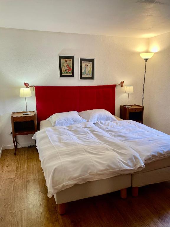 Postel nebo postele na pokoji v ubytování Gîte Nicole proche du Europa Park