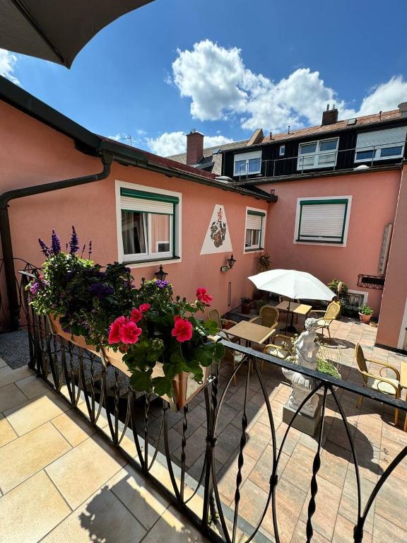 Balkón nebo terasa v ubytování Hotel Zrenners GARNI
