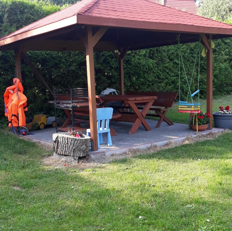 Vonkajšia záhrada v ubytovaní Mazury Home