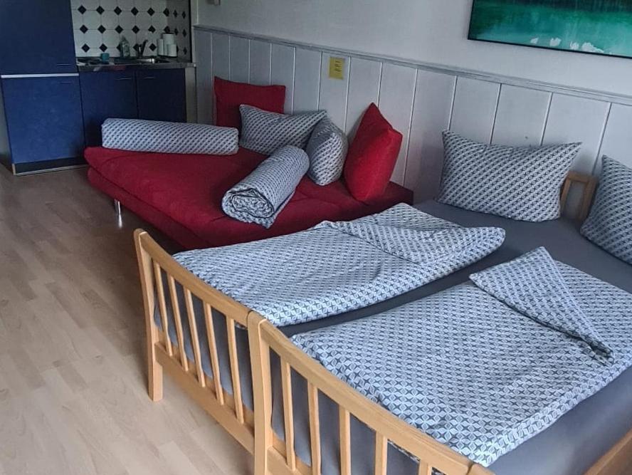 Postel nebo postele na pokoji v ubytování Traumurlaub im Bayerische Wald