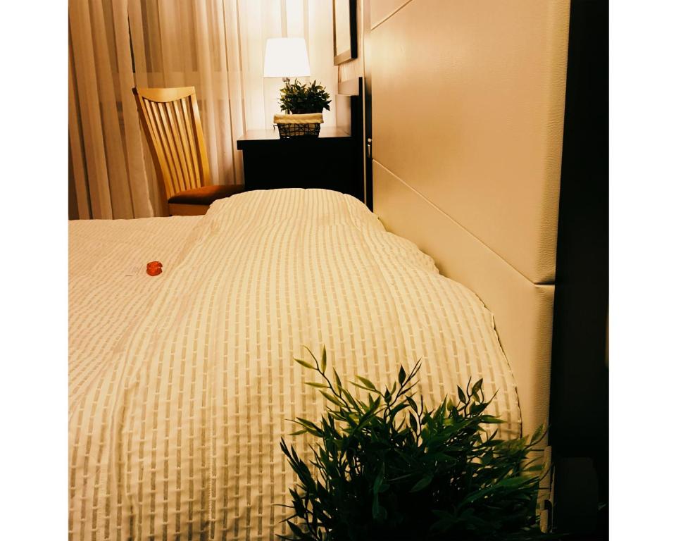 Łóżko lub łóżka w pokoju w obiekcie B&B Emozioni Romane