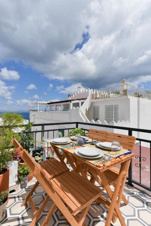Balkón nebo terasa v ubytování La Casita Guennoun Kasbah