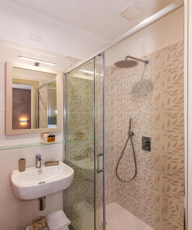 Koupelna v ubytování Hotel Eura