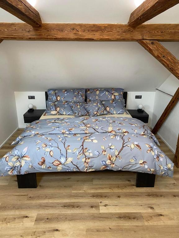 Postel nebo postele na pokoji v ubytování Apartmán Danuše