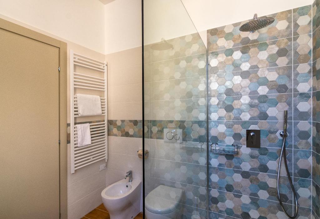 Koupelna v ubytování Hotel Eura