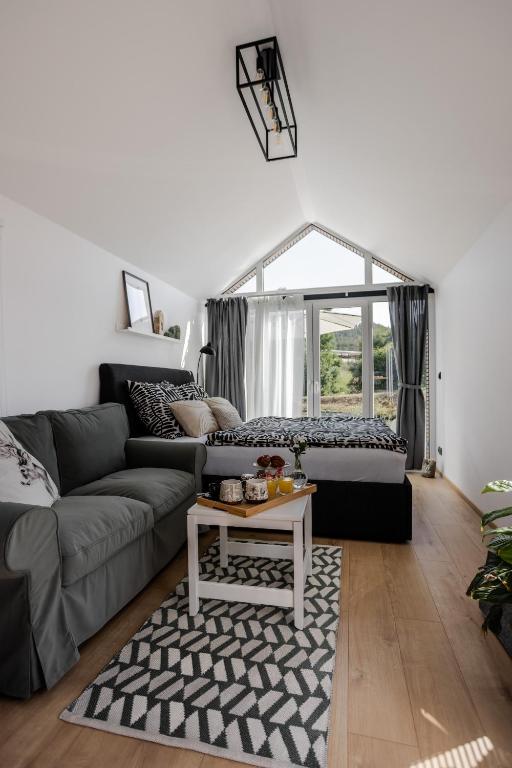 Posezení v ubytování Glamping Osada