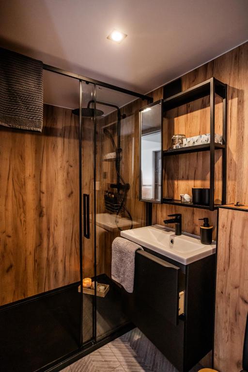 Koupelna v ubytování Glamping Osada