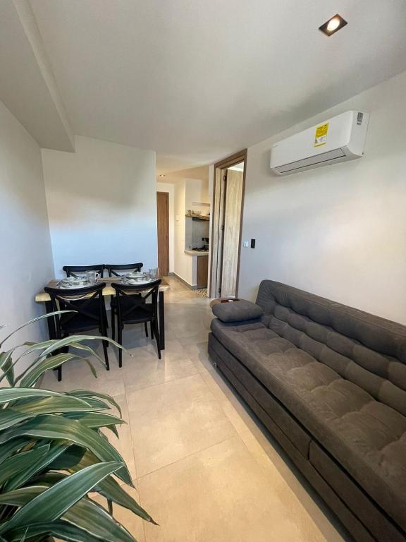 Posezení v ubytování De la cruz Studio Apartments