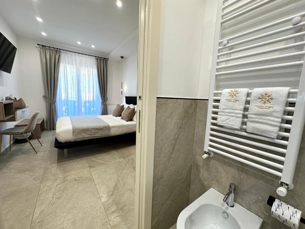 Postel nebo postele na pokoji v ubytování Good Vibes Luxury Rooms