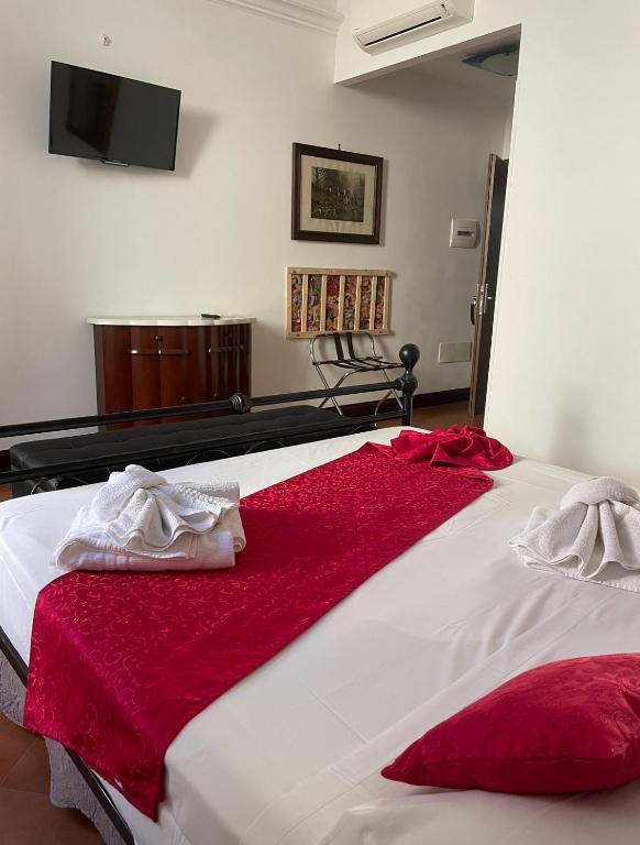 Postel nebo postele na pokoji v ubytování Antica Dimora