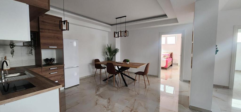 Kuchyň nebo kuchyňský kout v ubytování Spa apartman zatvoreni bazen Maca