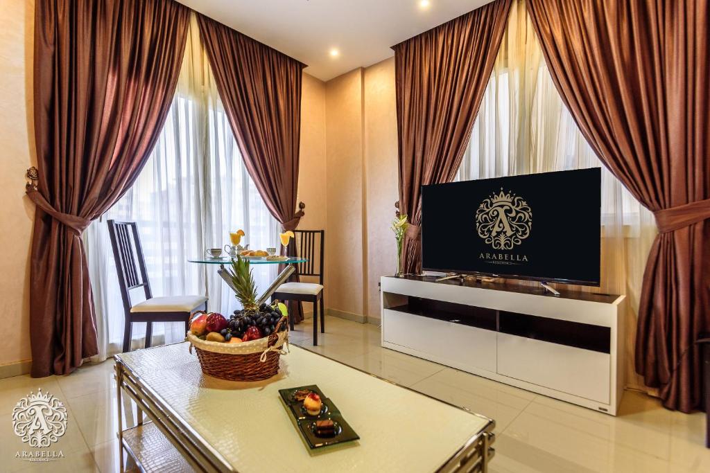 TV a/nebo společenská místnost v ubytování Arabella Residence