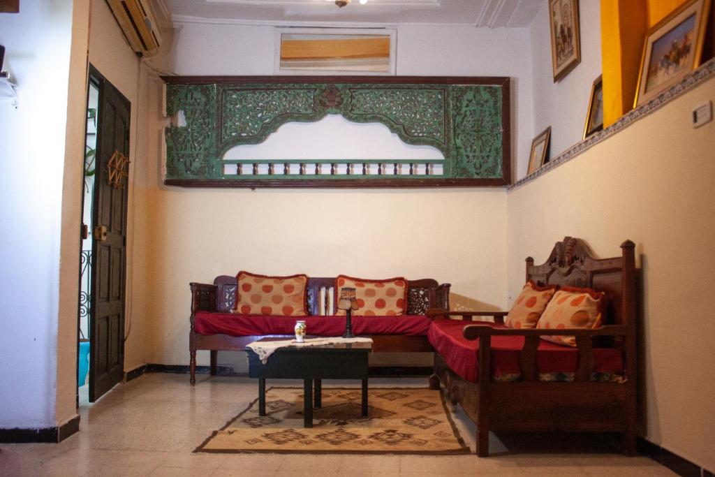 Area soggiorno di Dar kenza Tunis